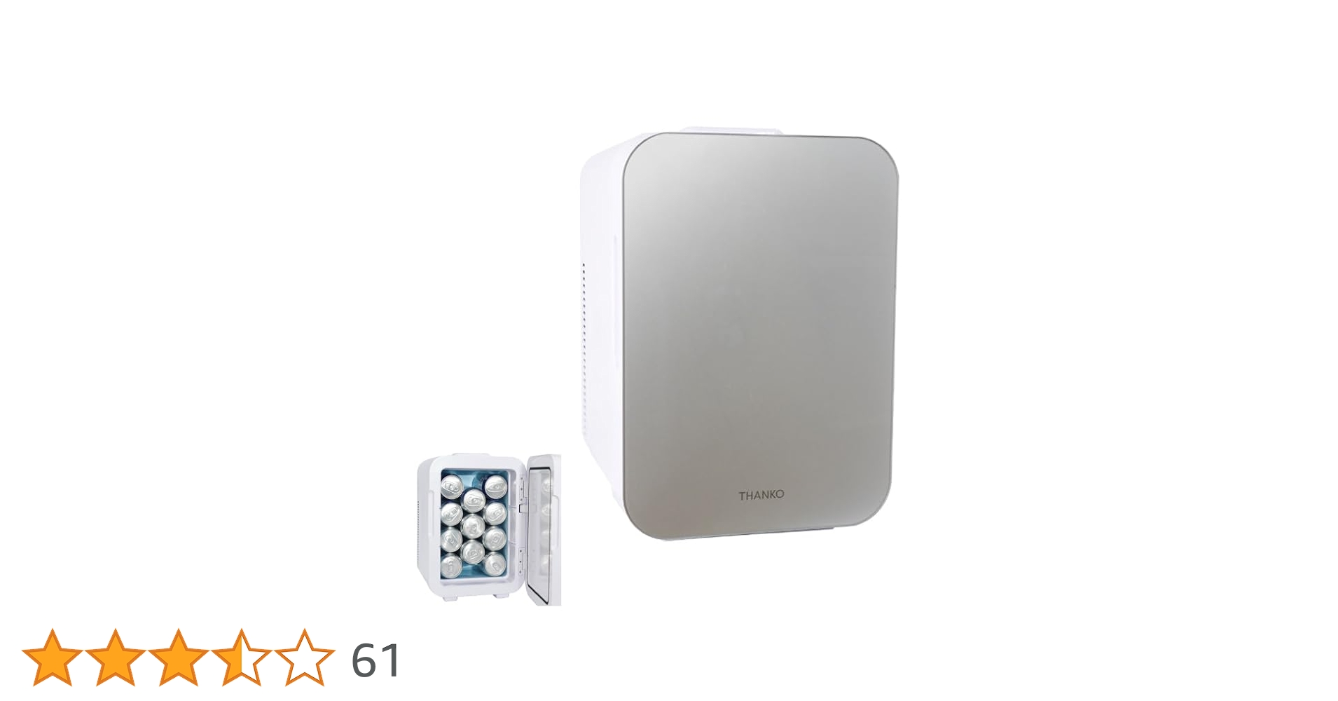 Amazon | THANKO 10L 保温庫 保冷庫 静音 冷温庫 小型冷蔵庫 保温機